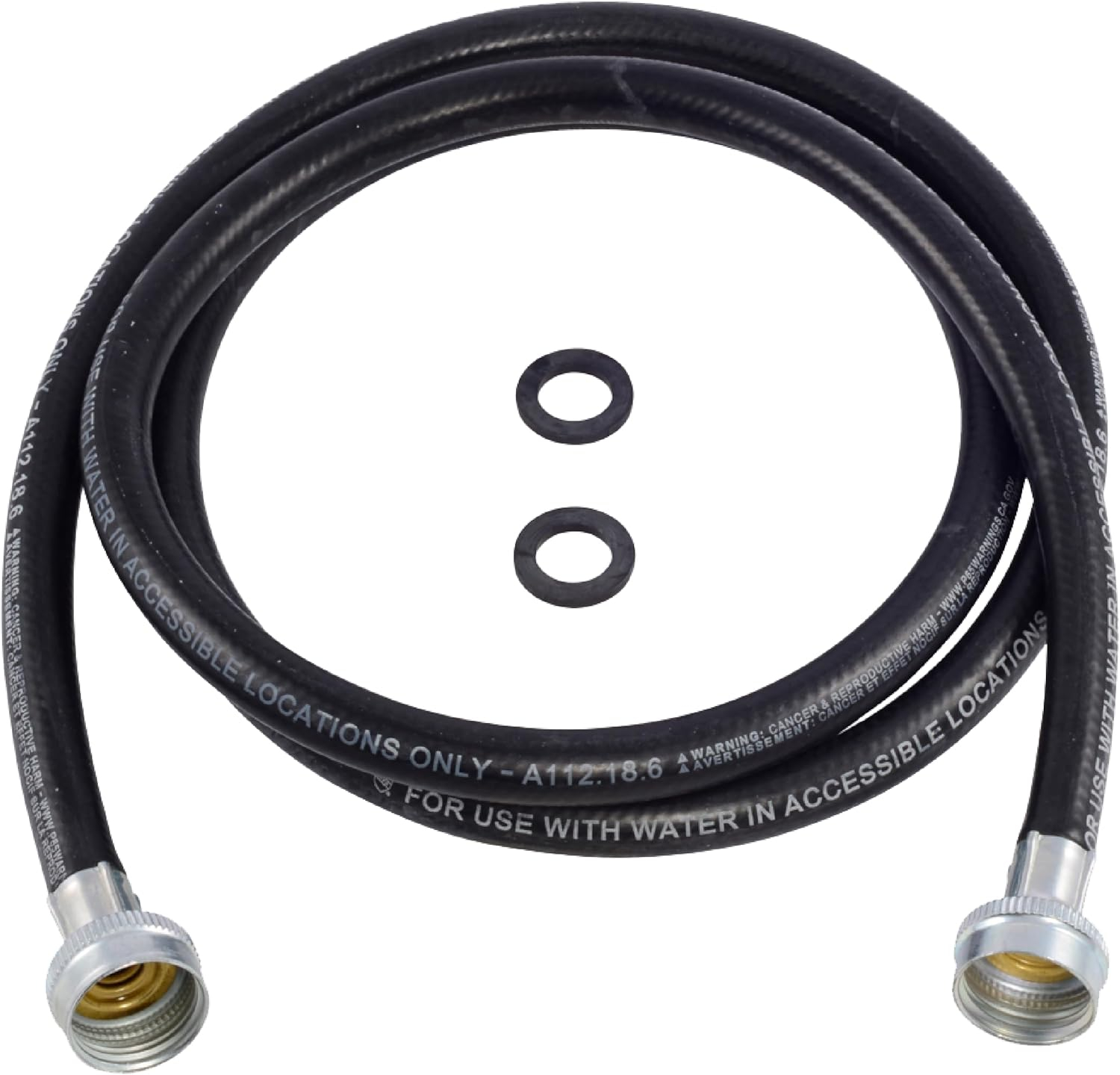 Eastman 60325N Rubber Washing Machine Fill Hose