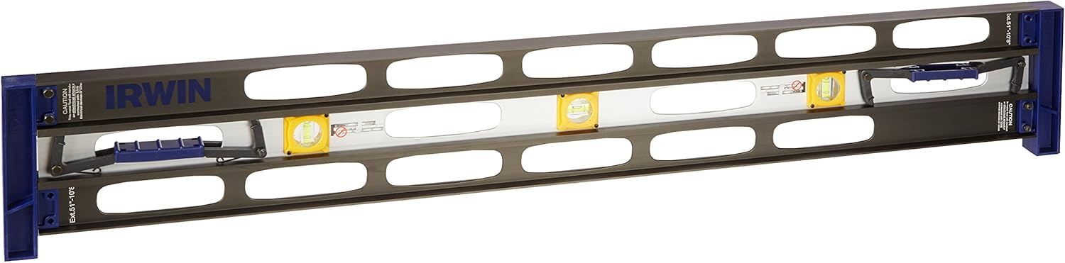 Irwin 48 in. Aluminum I-Beam Level 3 vial
