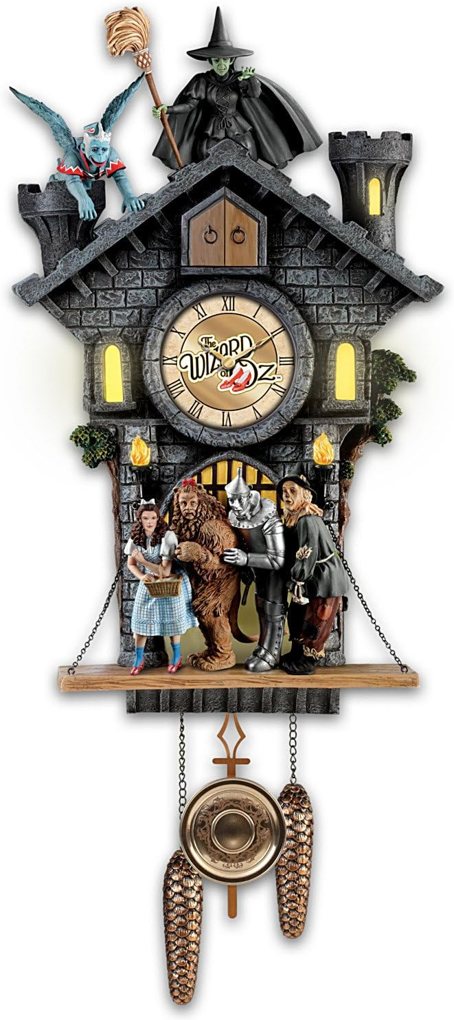 Bradford Exchange Wizard of Oz Wall Clock With Lights Motion & Sound LTD Edition