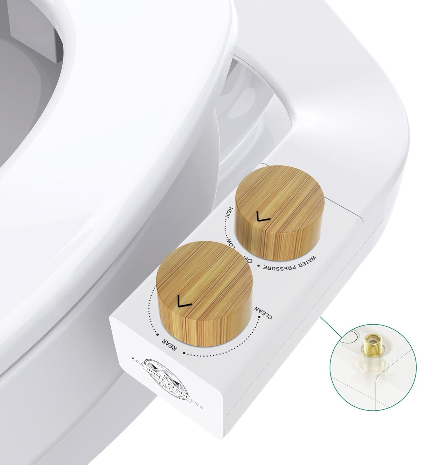 Reversible Left/Right Ultra Slim Cold Water Bidet Attachment