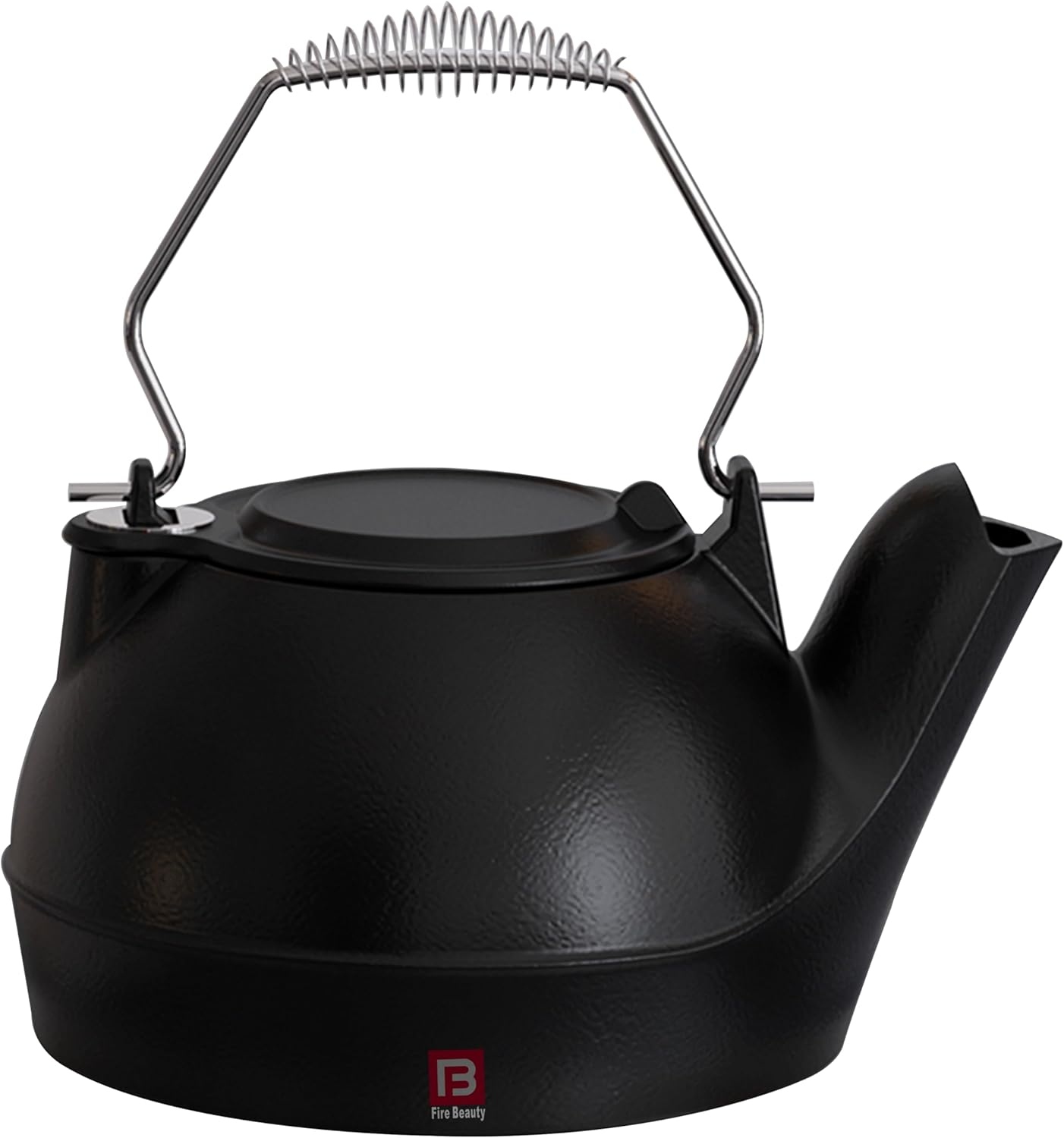 Stove Humidifier, Humidifying Iron Kettle, Wood Stove Kettle, Cast Iron, Chrome Handle