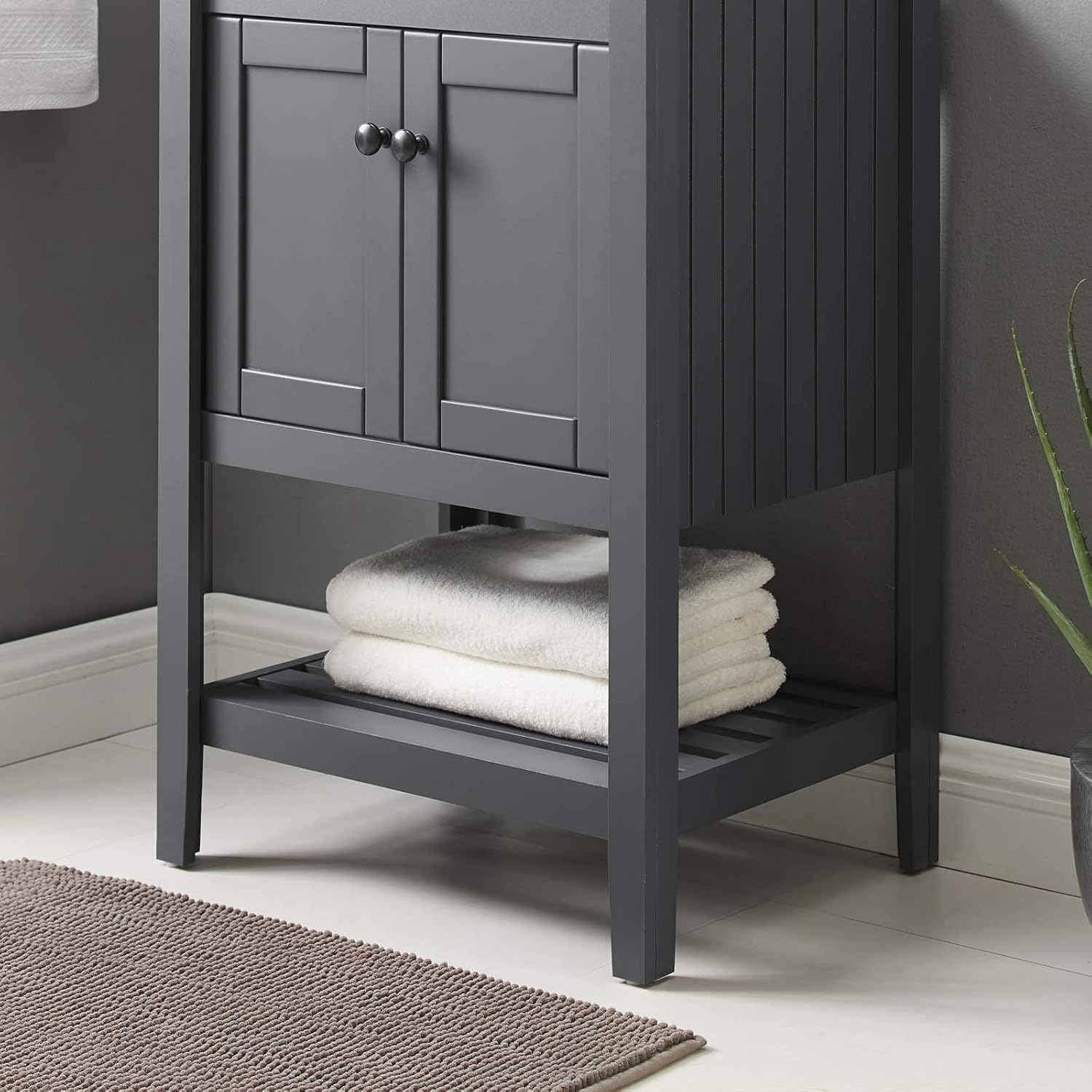 Modway Prestige 23" Bathroom Vanity Cabinet (Sink Basin Not Included) in Gray