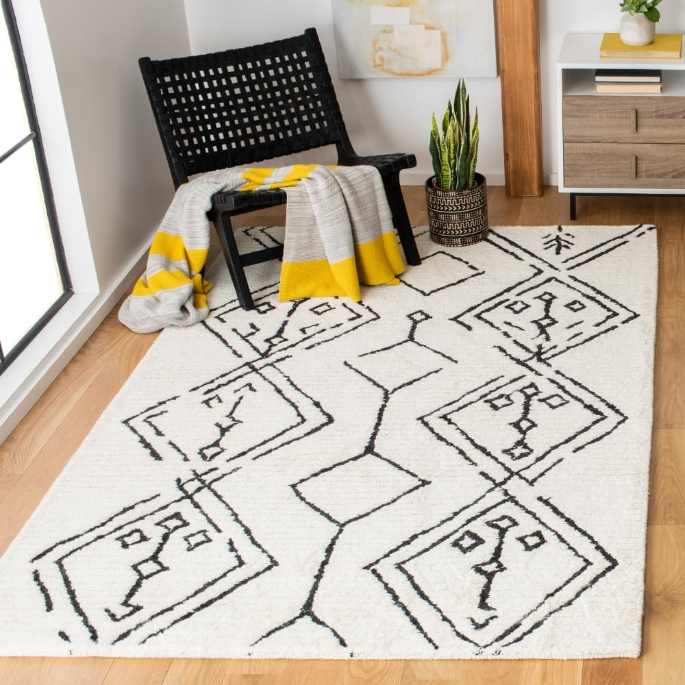 Safavieh Casablanca Shag Otis Abstract Moroccan Area Rug or Runner