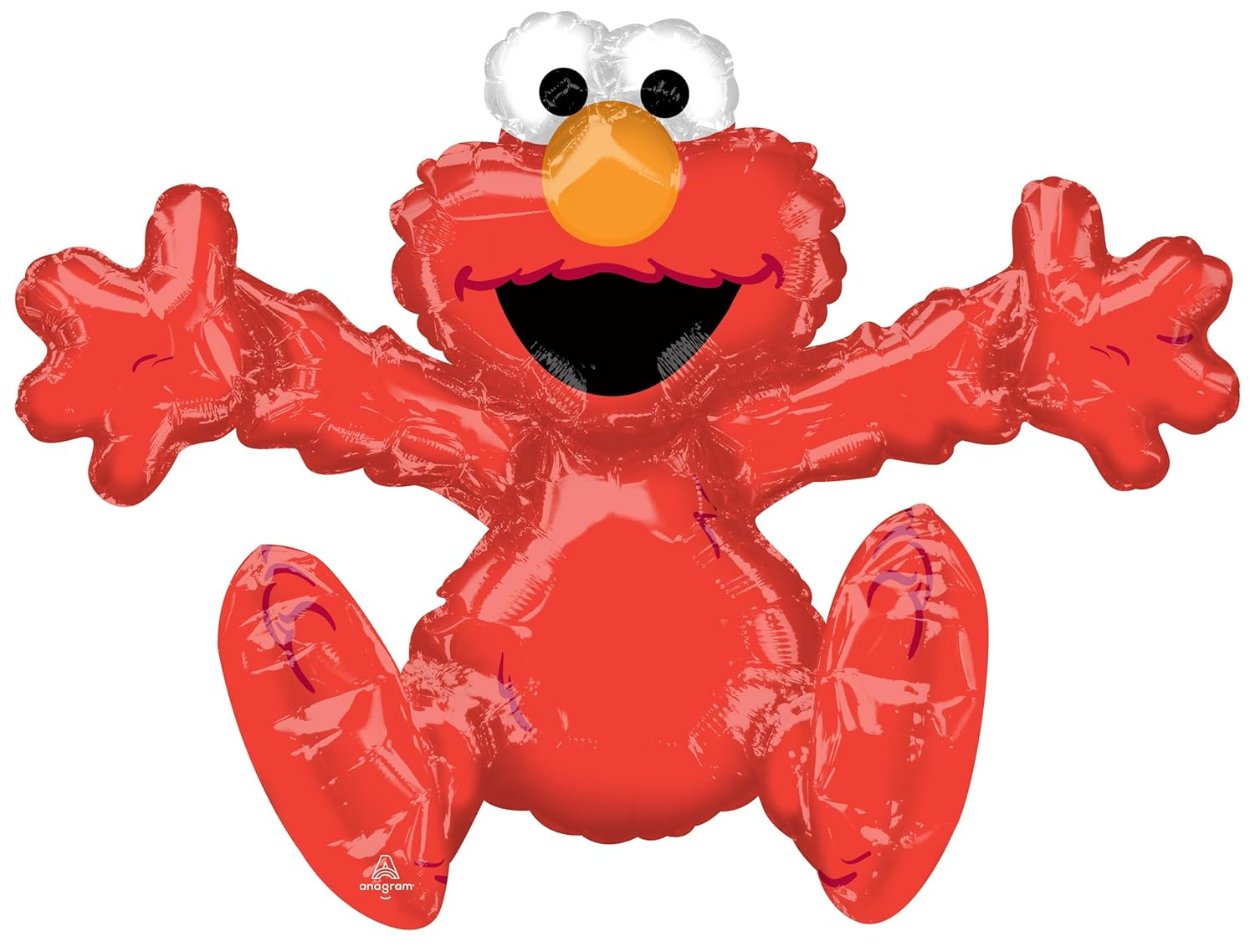 XL 26" Sitting Elmo Air Filled Mylar Balloon Sesame Street Party Decoration
