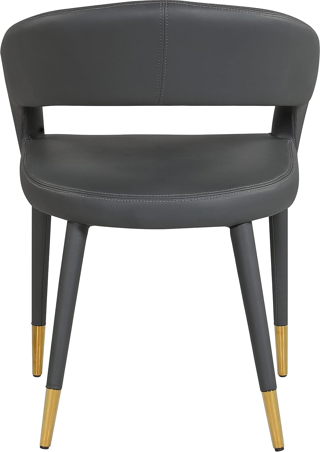 Meridian Furniture Destiny Grey Vegan Leather Dining Chair