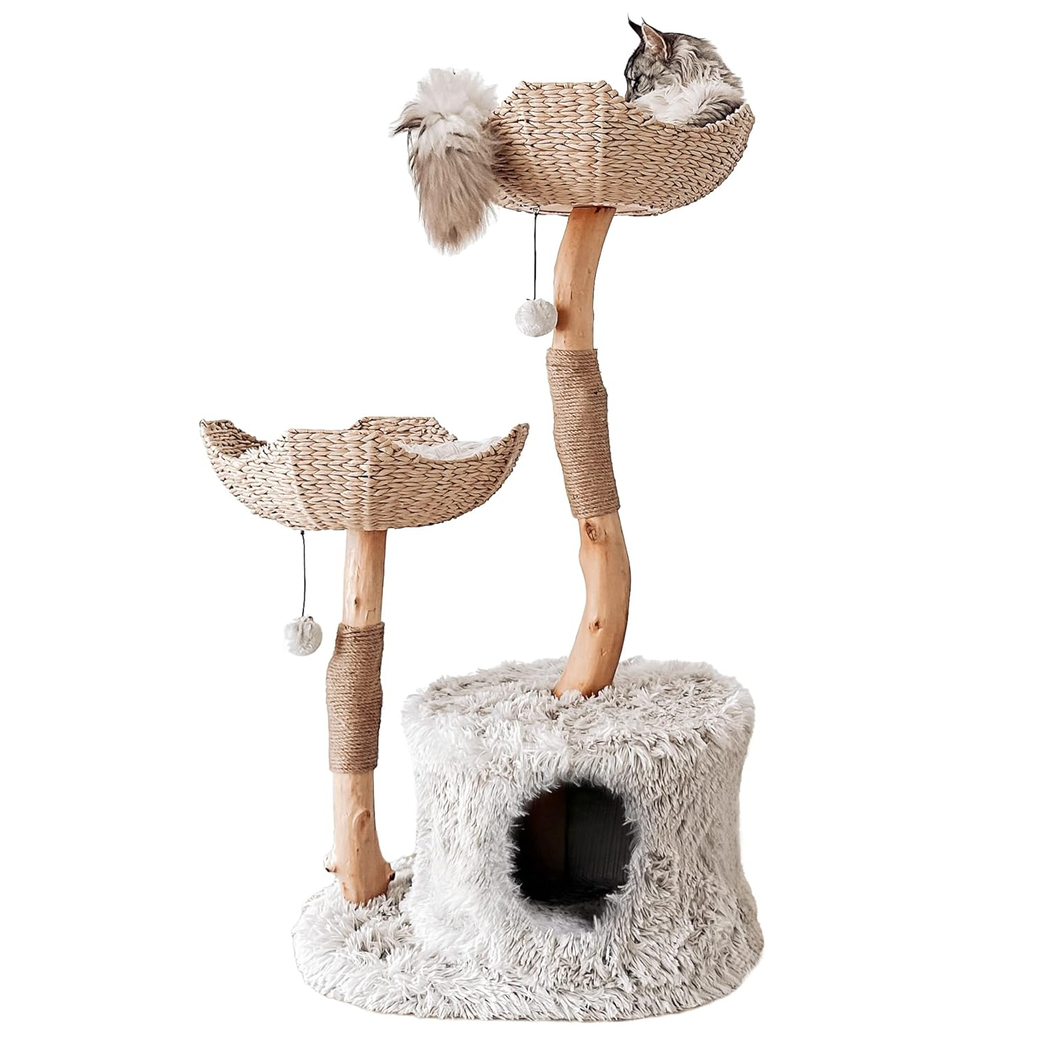 Mau Lifestyle Cento Cat Tree, Hand Made, Gray