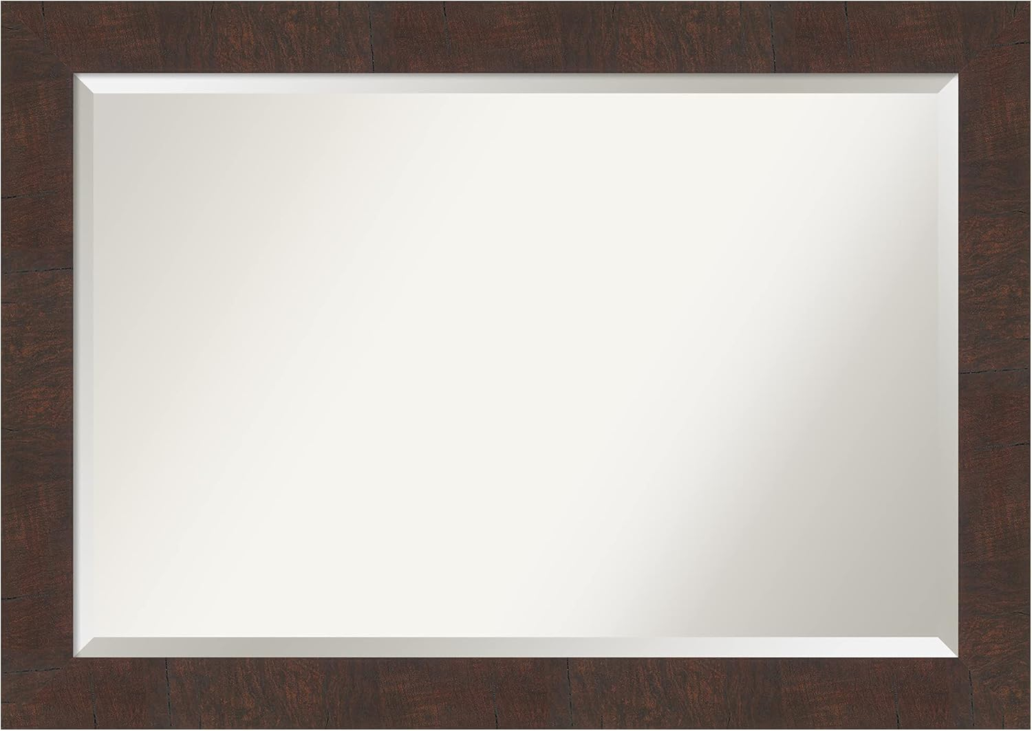 Wildwood Brown Distressed Walnut Rectangular Wall Mirror
