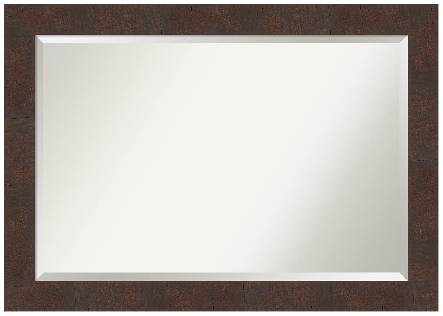 Wildwood Brown Distressed Walnut Rectangular Wall Mirror