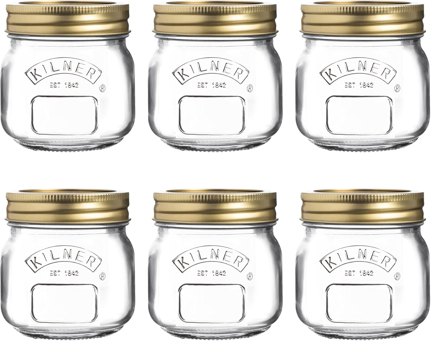 Kilner® Tray of 6 0.25 Litre Preserve Jars