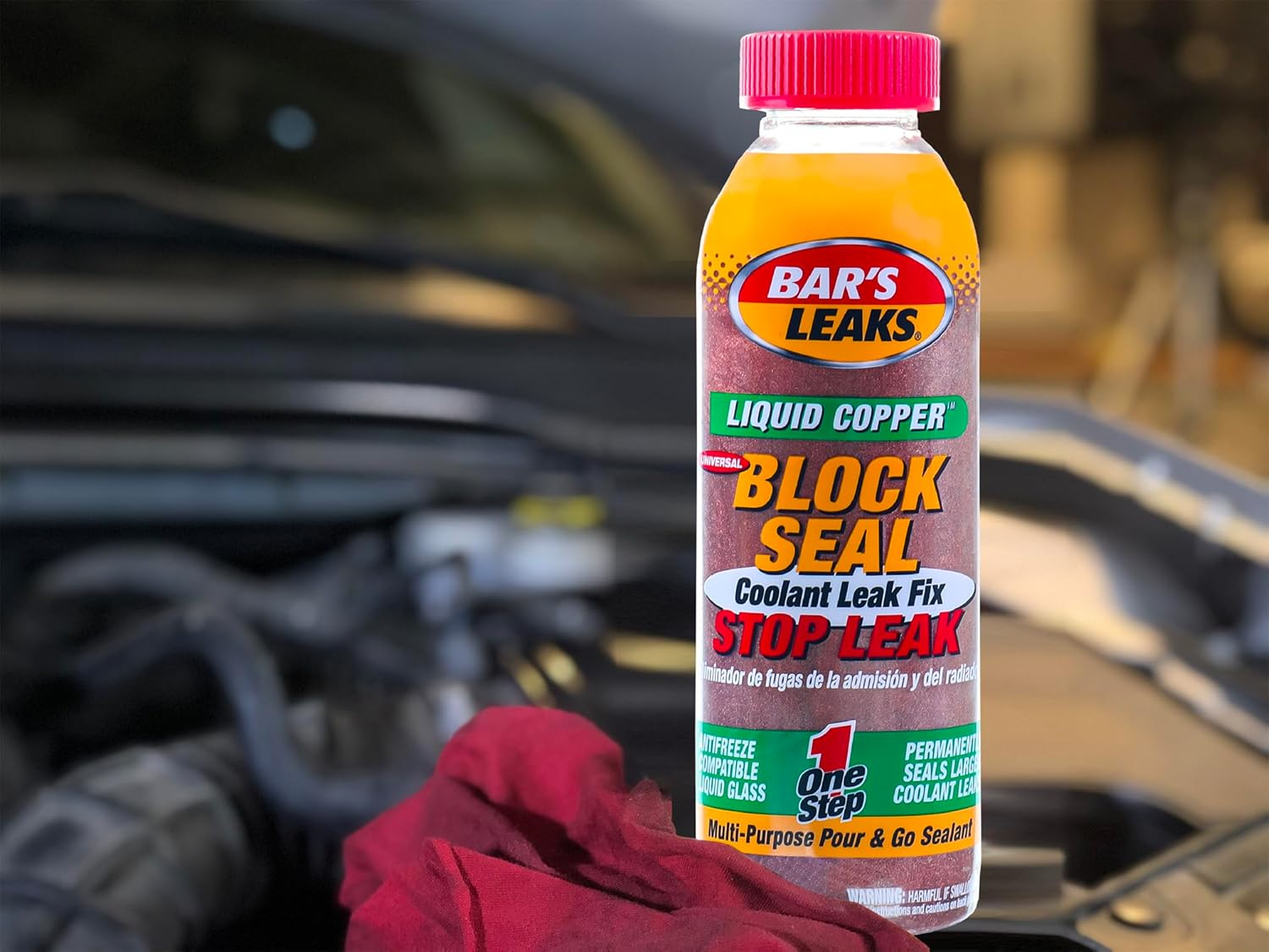 Bar's Leaks Block Seal Liquid Copper Coolant Leak Fix, 18 oz