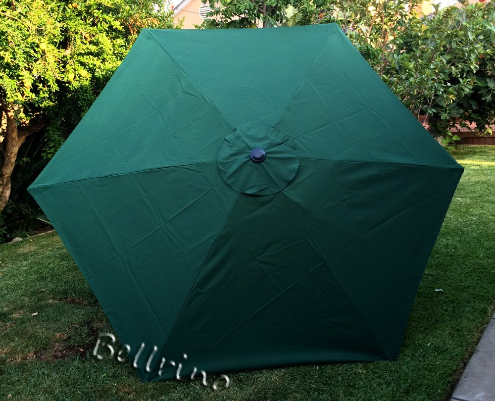 10ft 6 ribs Replacement GREEN STRONG AND THICK Umbrella Canopy (Canopy Only) GREEN-106