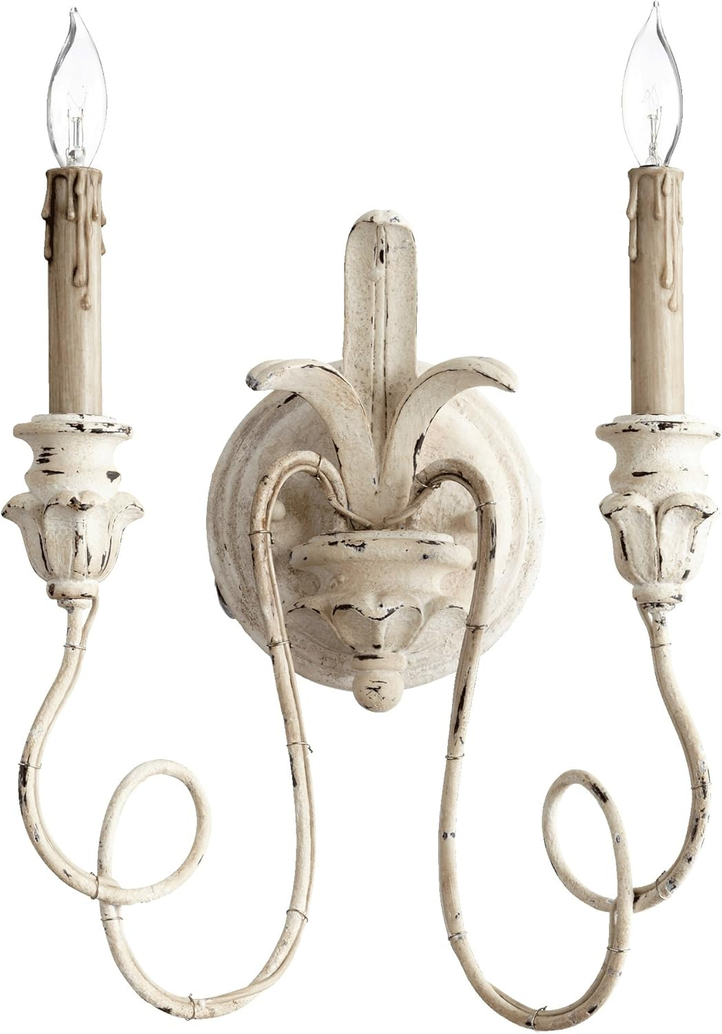 5306-2-70 Traditional Two Light Wall Mount, Persian White
