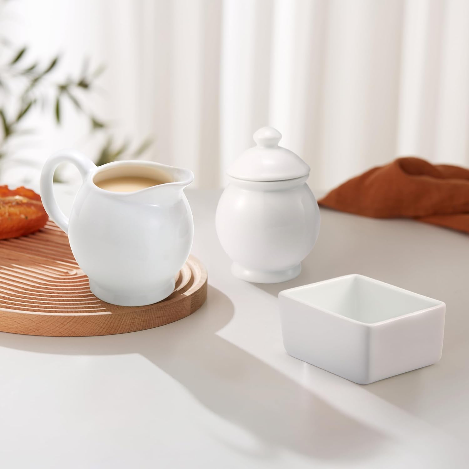 Kook 3 Pc Sugar & Creamer Set
