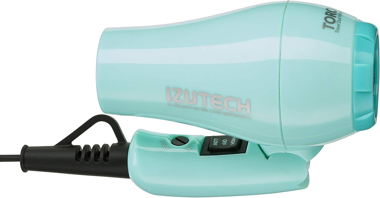 Izutech Toro 2400 Mini Dual Voltage Foldable Blow Dryer