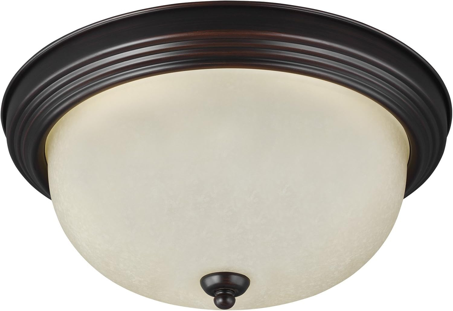 Chrome and Glass LED Ceiling Flush Mount Light