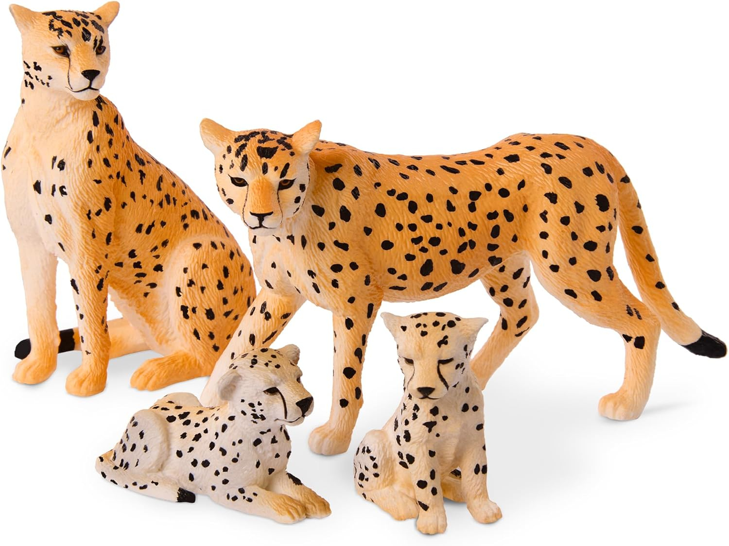 Terra by Battat Cheetah Family Action Figure Set, 4 Pieces