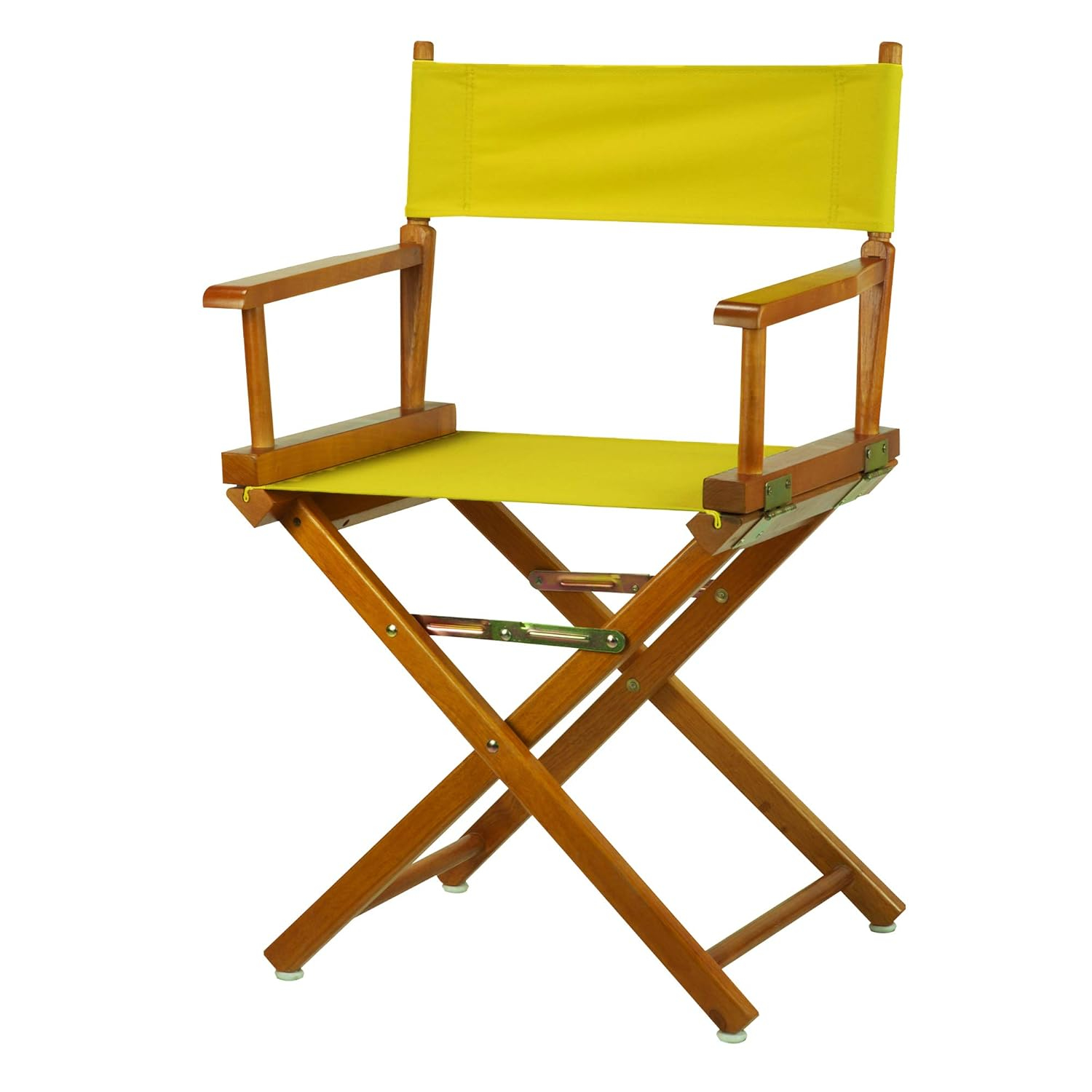 "18" Director's Chair Honey Oak Frame-Yellow Canvas"