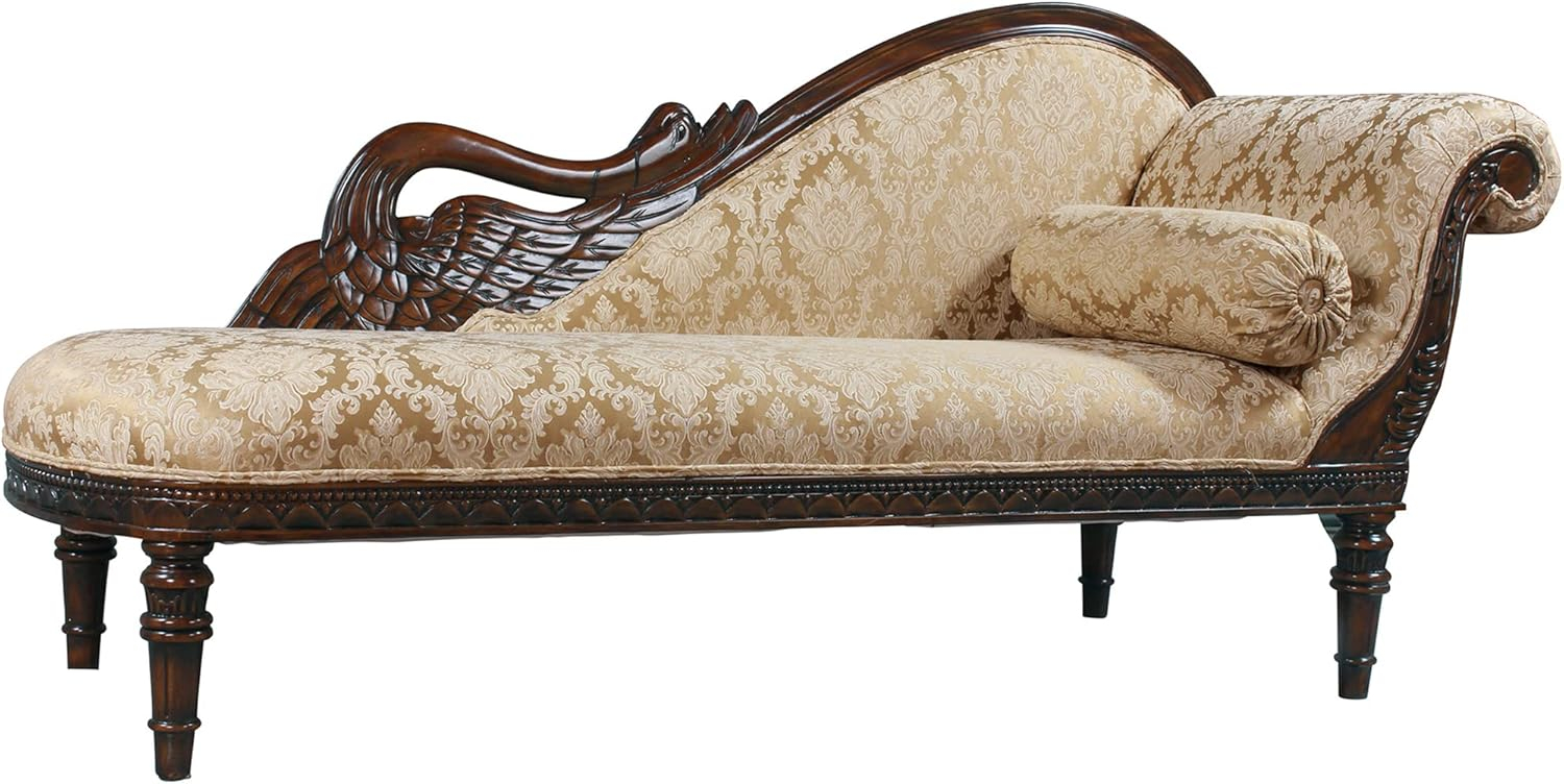 Design Toscano Swan Fainting Couch: Left Version