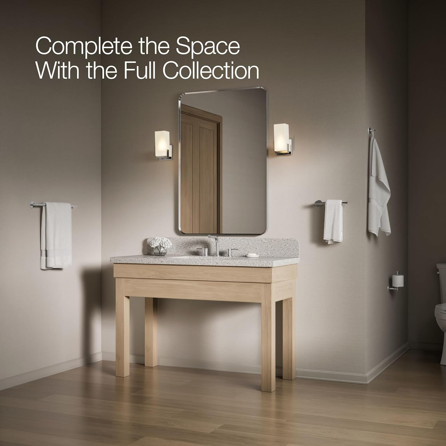 Matte Black 18" Wall Mounted Minimalist Towel Bar