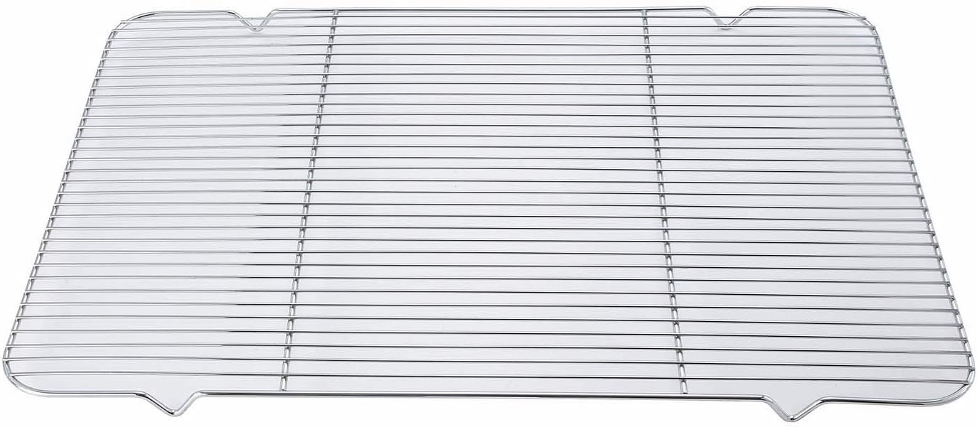 Medium Chrome Rectangular Icing and Cooling Rack with Built-in Feet