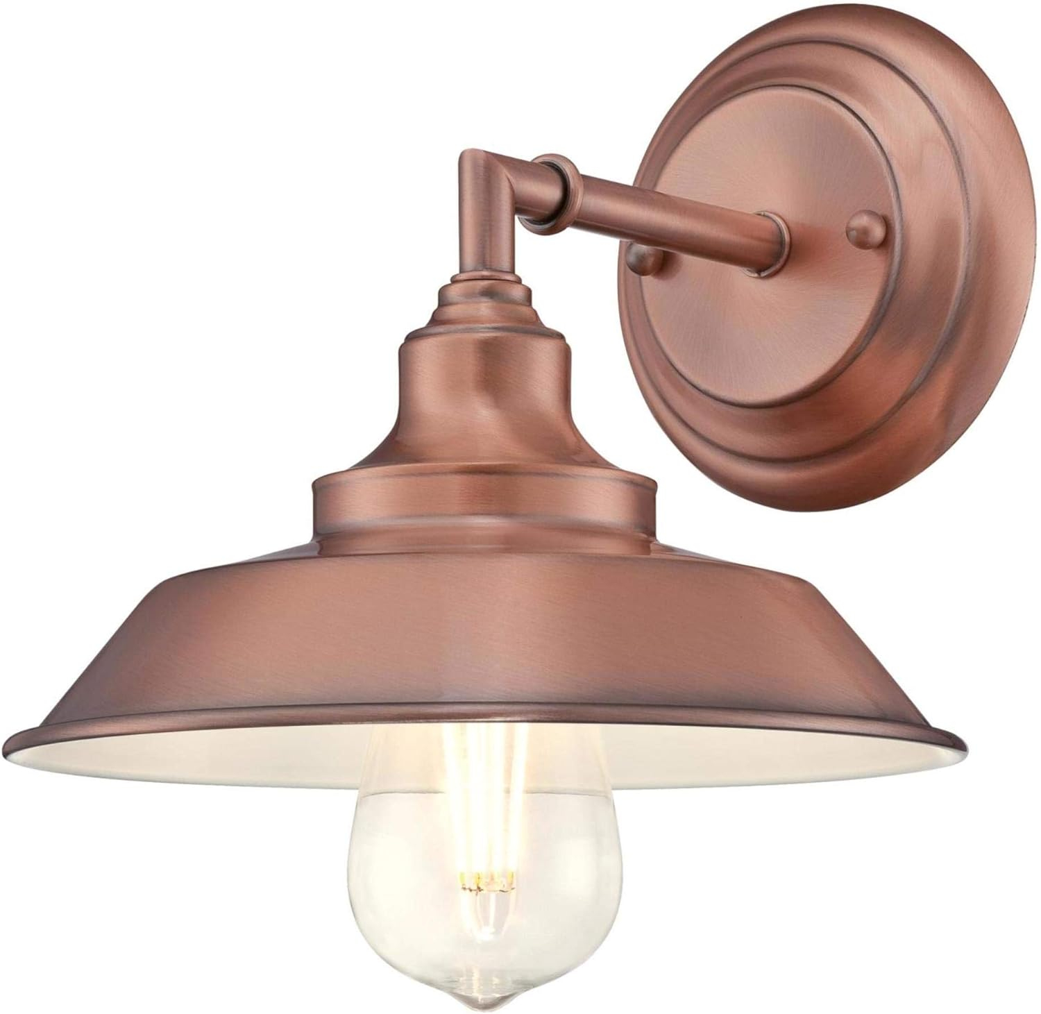 Westinghouse Lighting  Iron Hill One-Light Indoor Wall Fixture - 1-Light Washed Copper