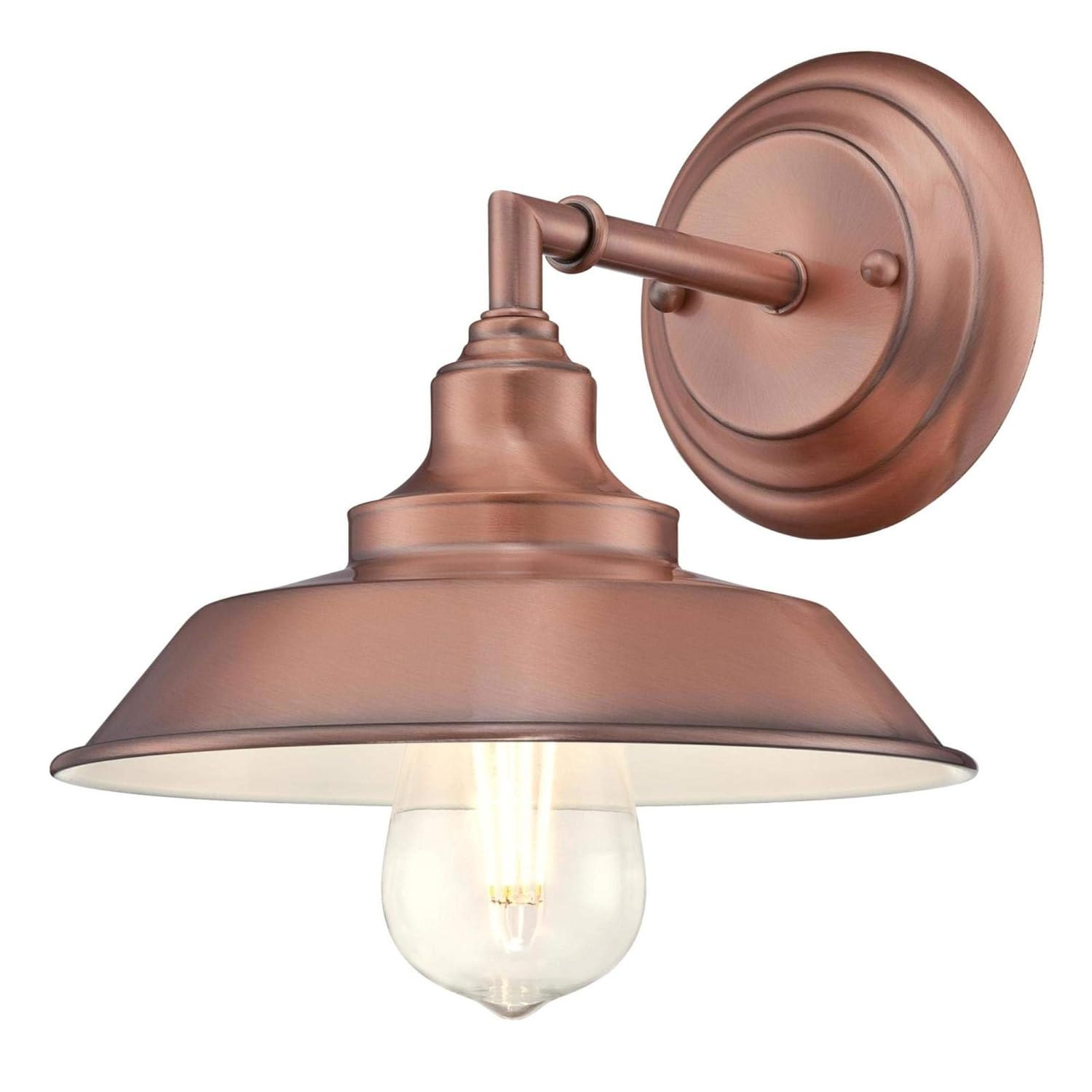 Westinghouse Lighting  Iron Hill One-Light Indoor Wall Fixture - 1-Light Washed Copper