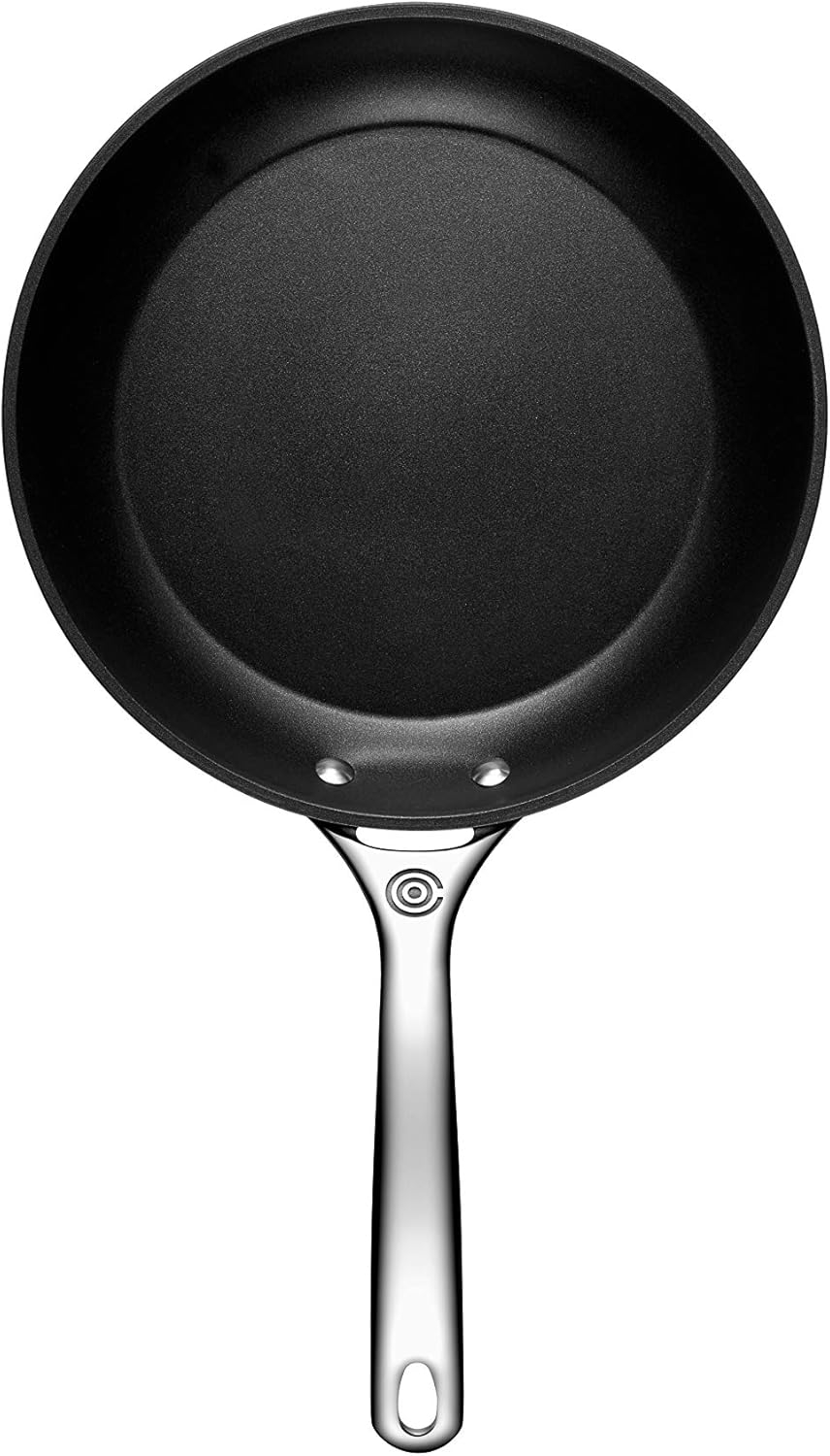 10-Inch Black Aluminum Nonstick Fry Pan