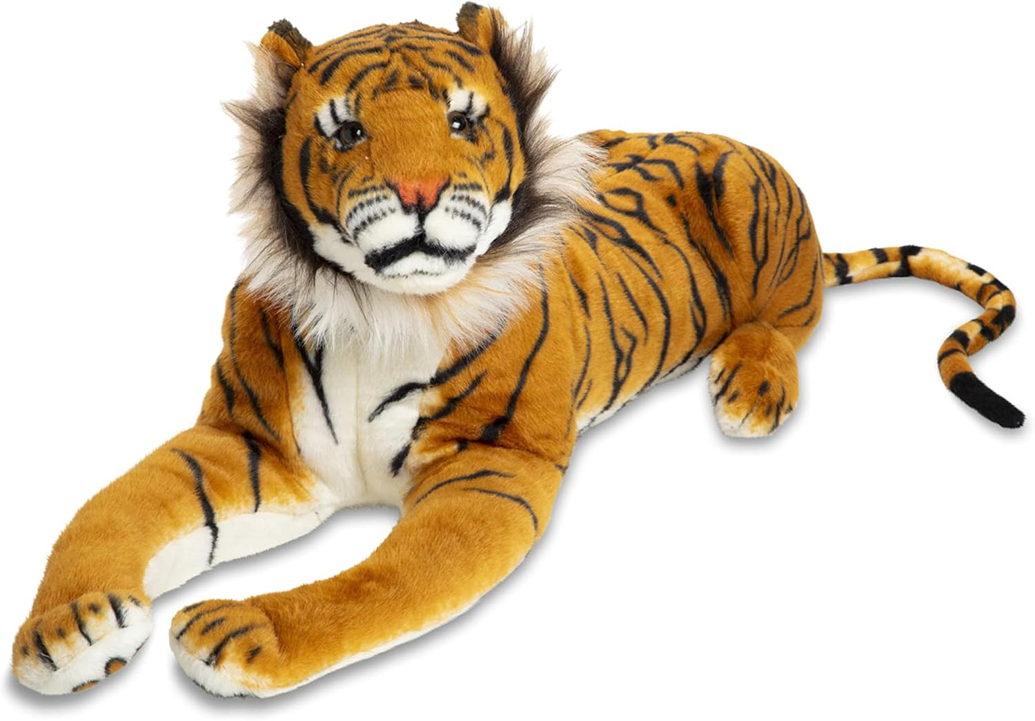 Melissa & Doug Giant Tiger - Lifelike Stuffed Animal, Over 5 Feet Long (Includes Tail)