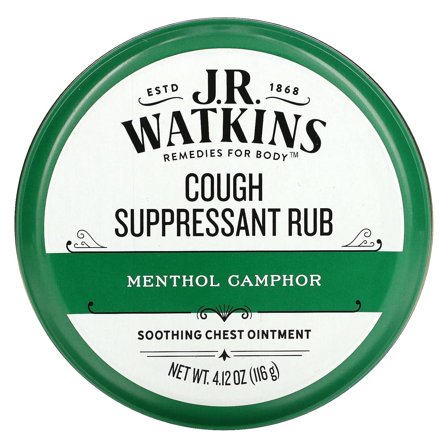 J.R. Watkins Menthol Camphor Menthol Camphor Ointment 4.12 oz