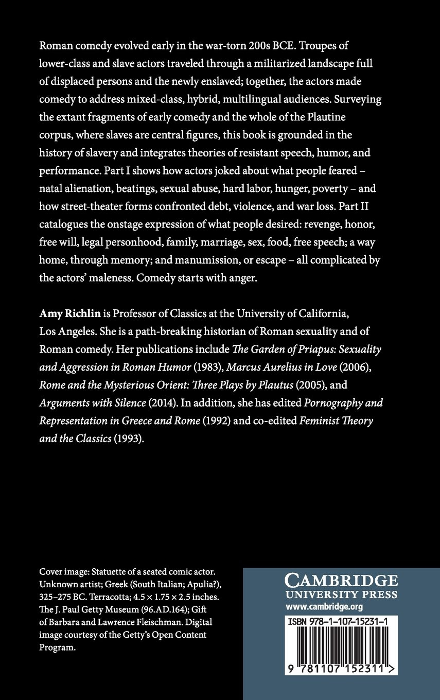 Slave Theater in the Roman Republic: Plautus and Popular Comedy Hardcover