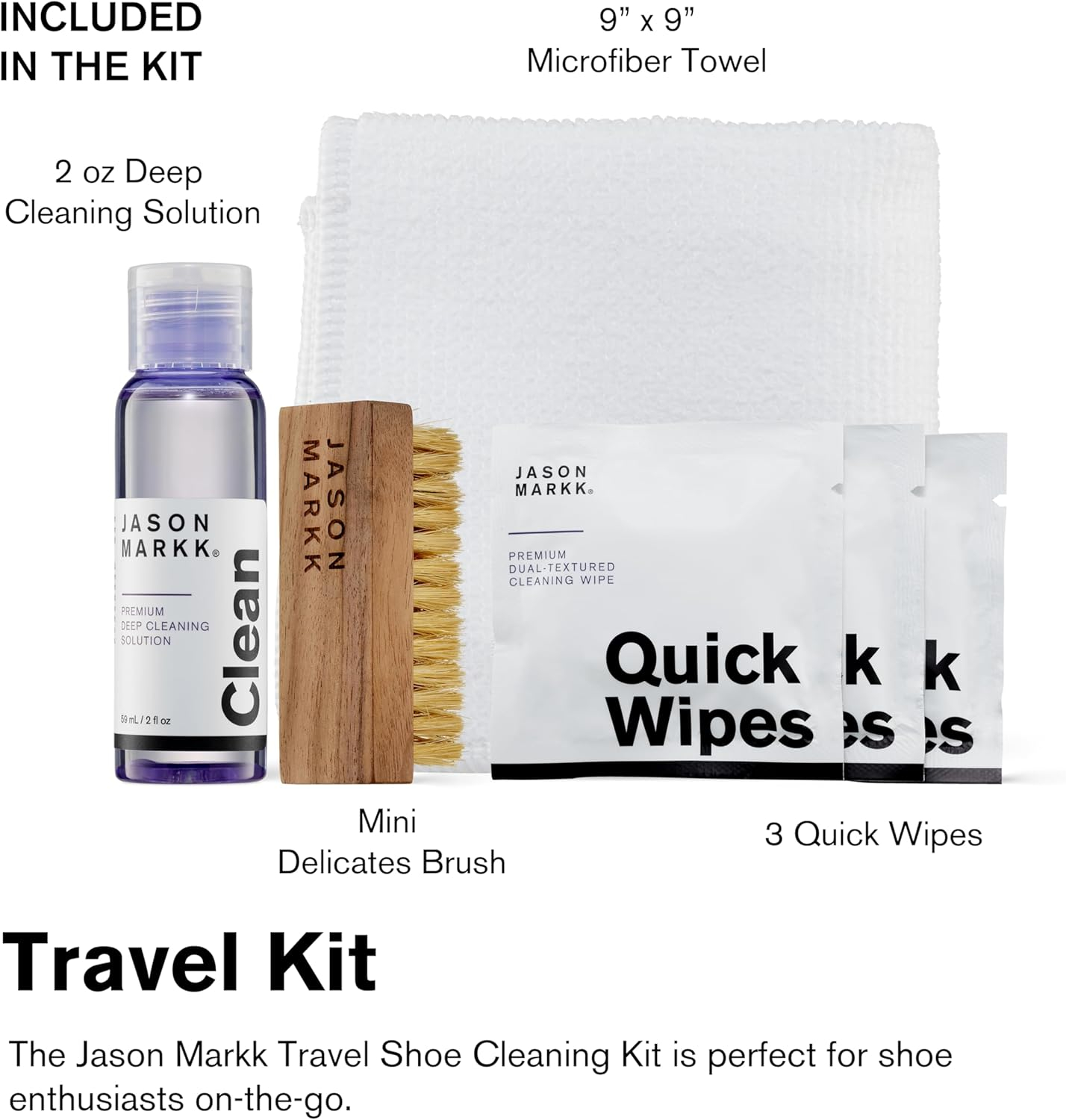Jason Markk Womens 4PC Travel Shoe Cleaner