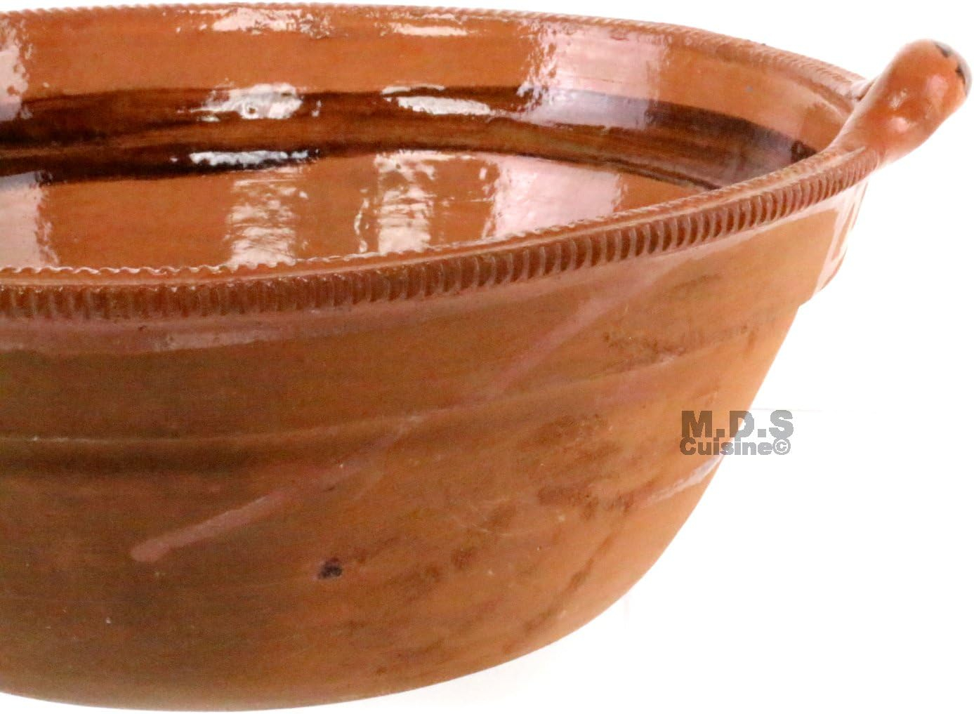 Cazuela De Barro 11.5” Mexican Clay Traditional Casserole Decorative Artisan Artezenia