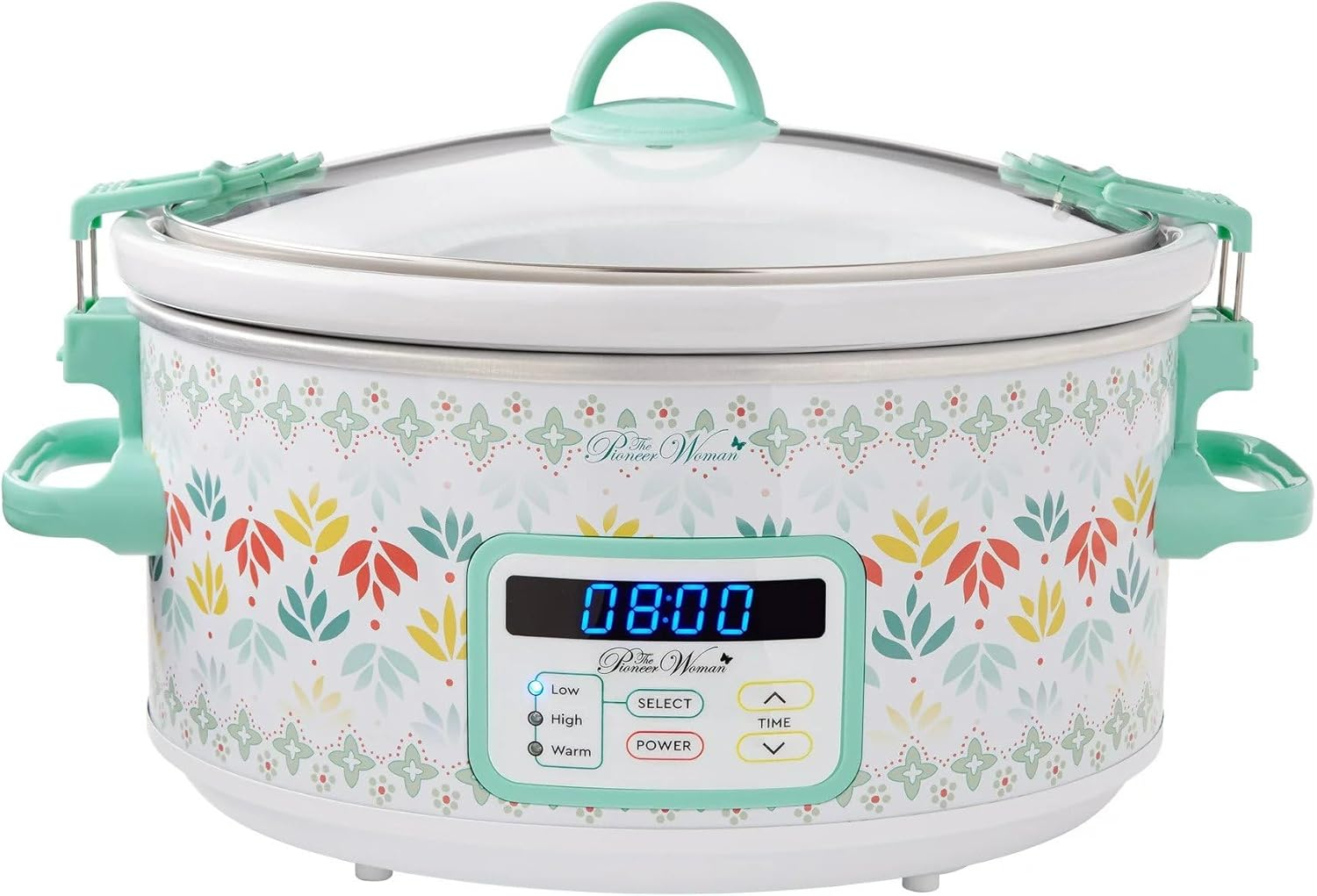 The Pioneer Woman Meandering Geo 6-Quart Digital Slow Cooker
