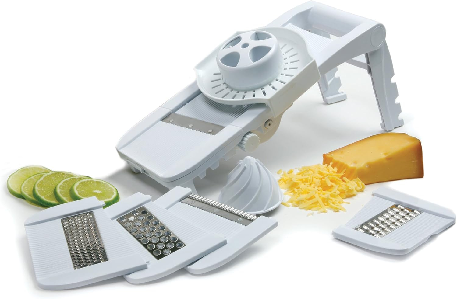 Norpro Deluxe Mandoline Slicer, Grater, Shredder, Julienne and Juicer w/ Safety Guard