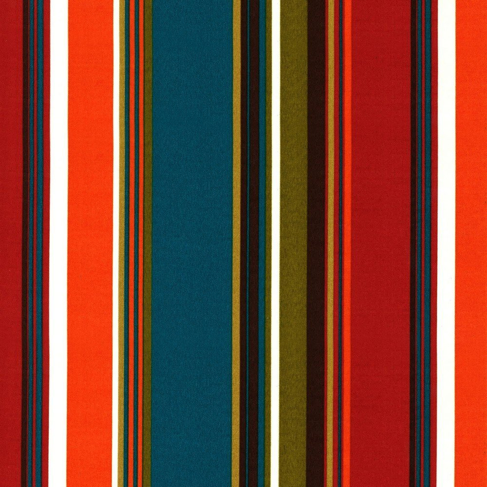 Vibrant Teal and Blue Polyester Papasan Chair Cushion