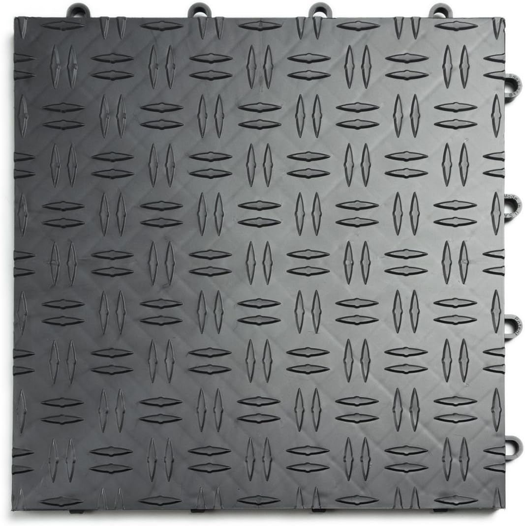 Diamond MotorDeck 12'' W x 12'' L Garage Flooring Tiles in Black