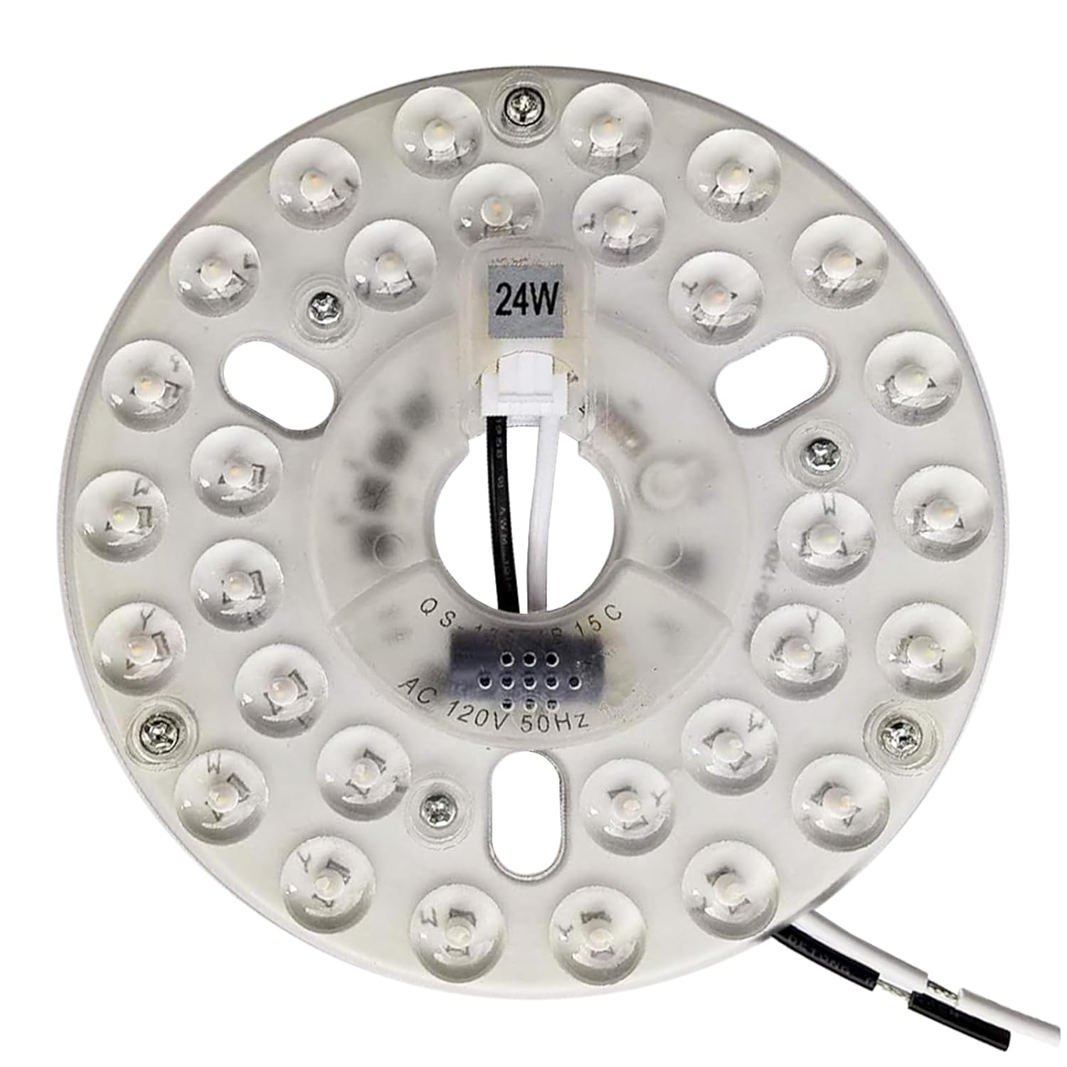 24W 5.3" LED Ceiling Fan Light Kit Replacement LED Light Board Panel with 3 Color Temperature Memory Function