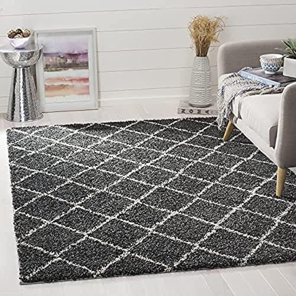 Safavieh Arizona Wayra Geometric Diamonds Shag Area Rug or Runner
