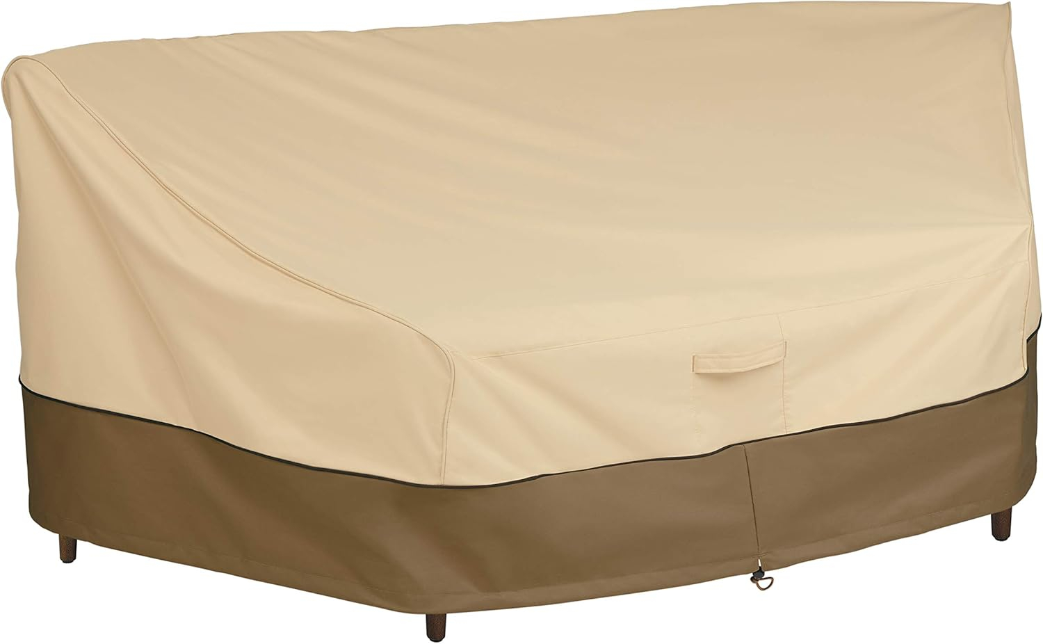 Classic Accessories Veranda Water-Resistant 46 Inch Patio Curved Sofa Sectional Cover