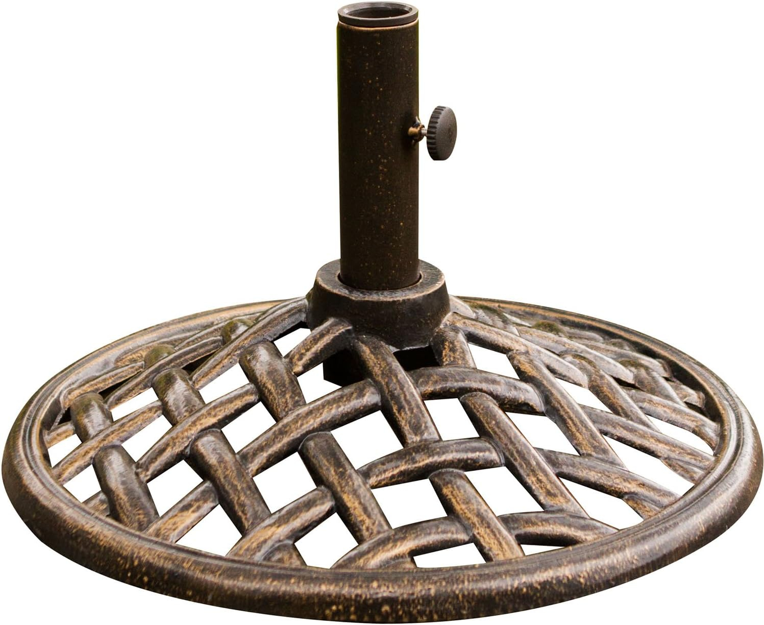 Cambridge Outdoor Iron Umbrella Base, Bronze