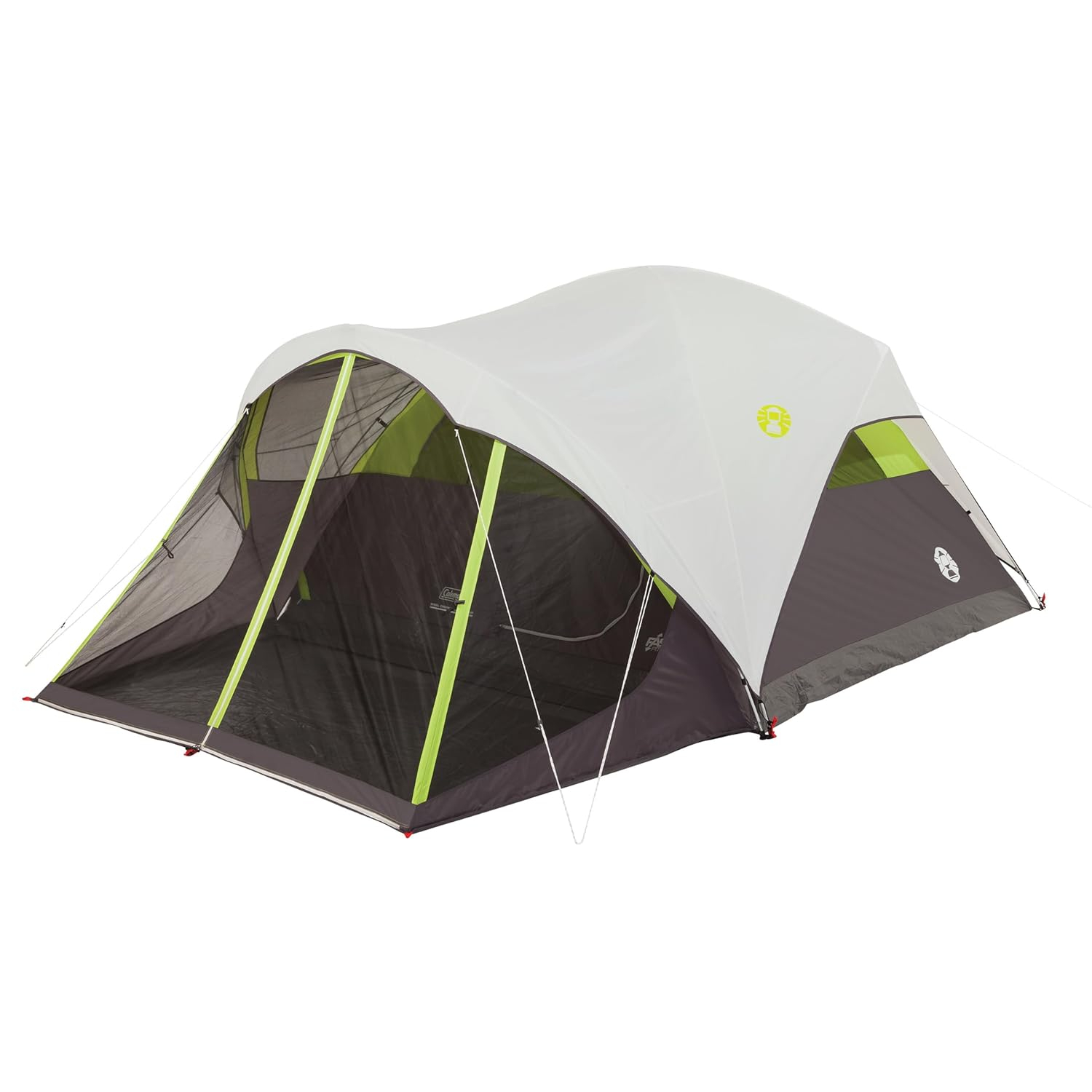 Coleman 6-Person Steel Creek™ Fast Pitch™ Dome Camping Tent with Screen Room, Green