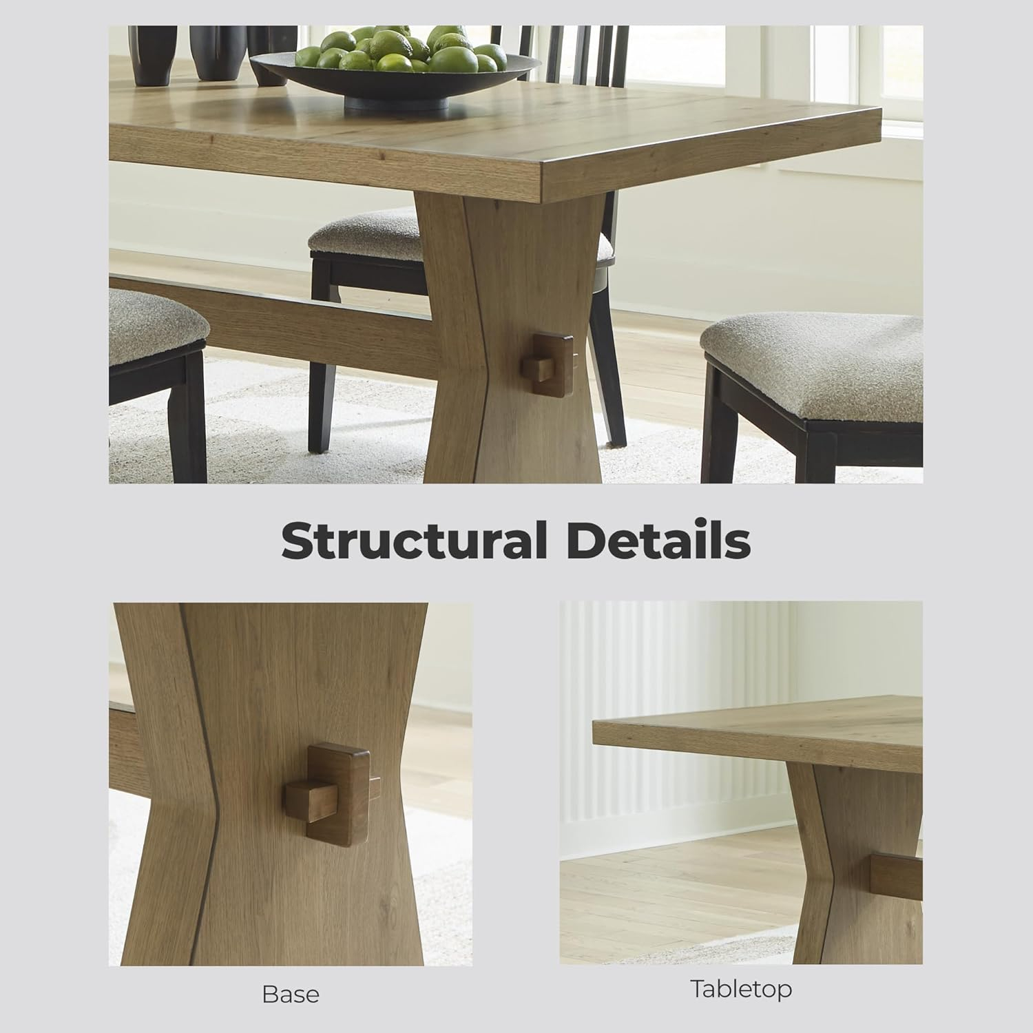Signature Design by Ashley Galliden Light Brown Dining Table