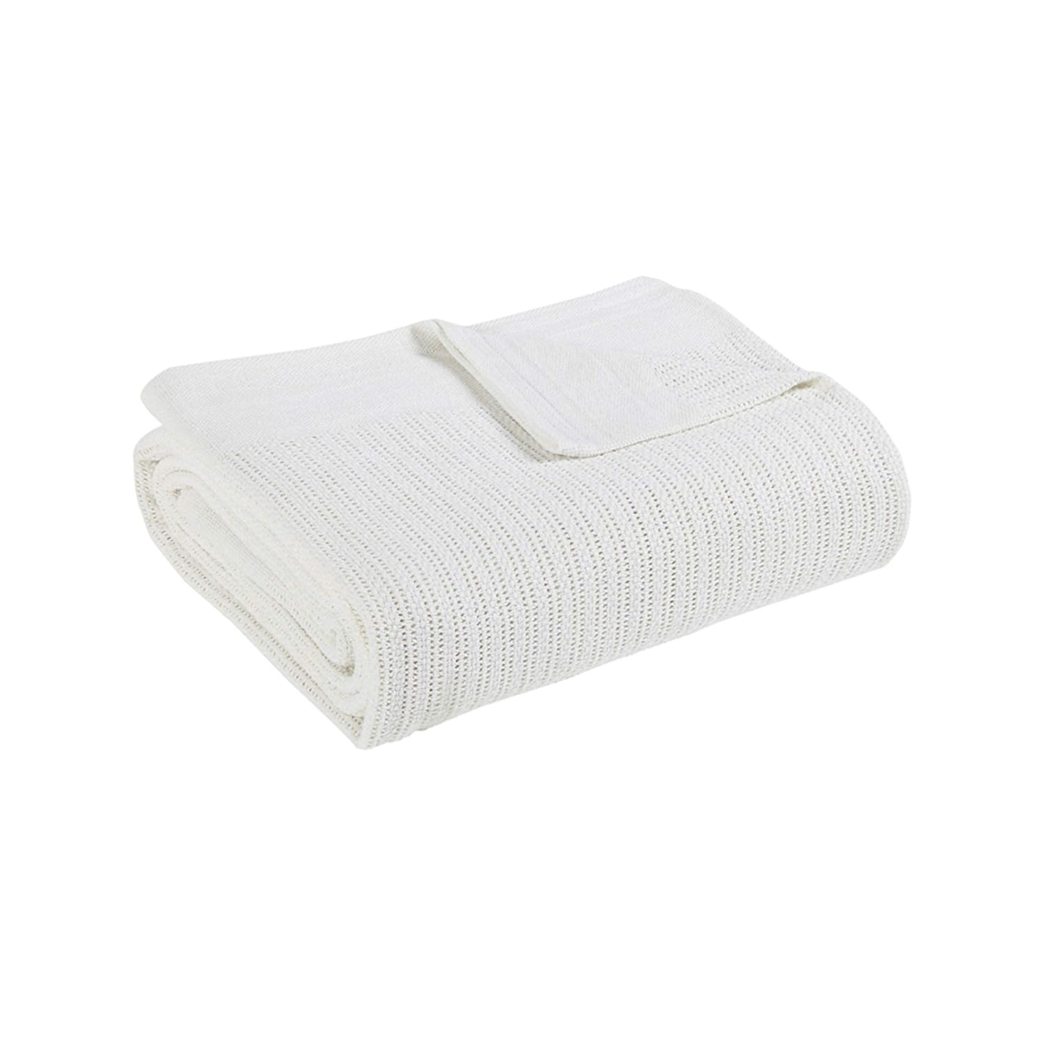 Avanti Linens Fiesta Blanket Twin, White