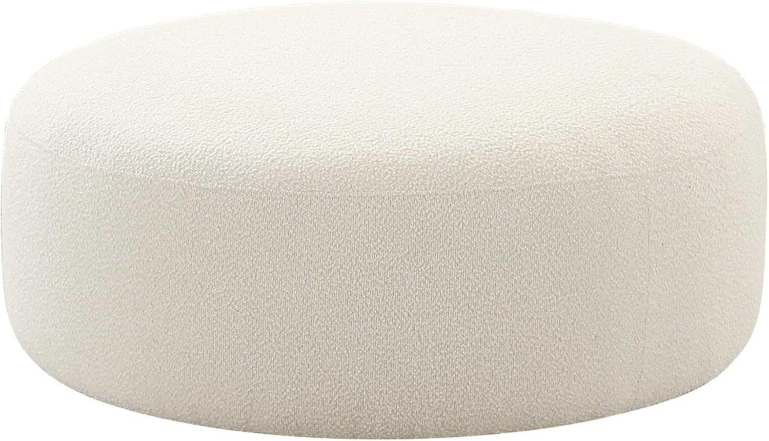 Broohah Cream Boucle Ottoman