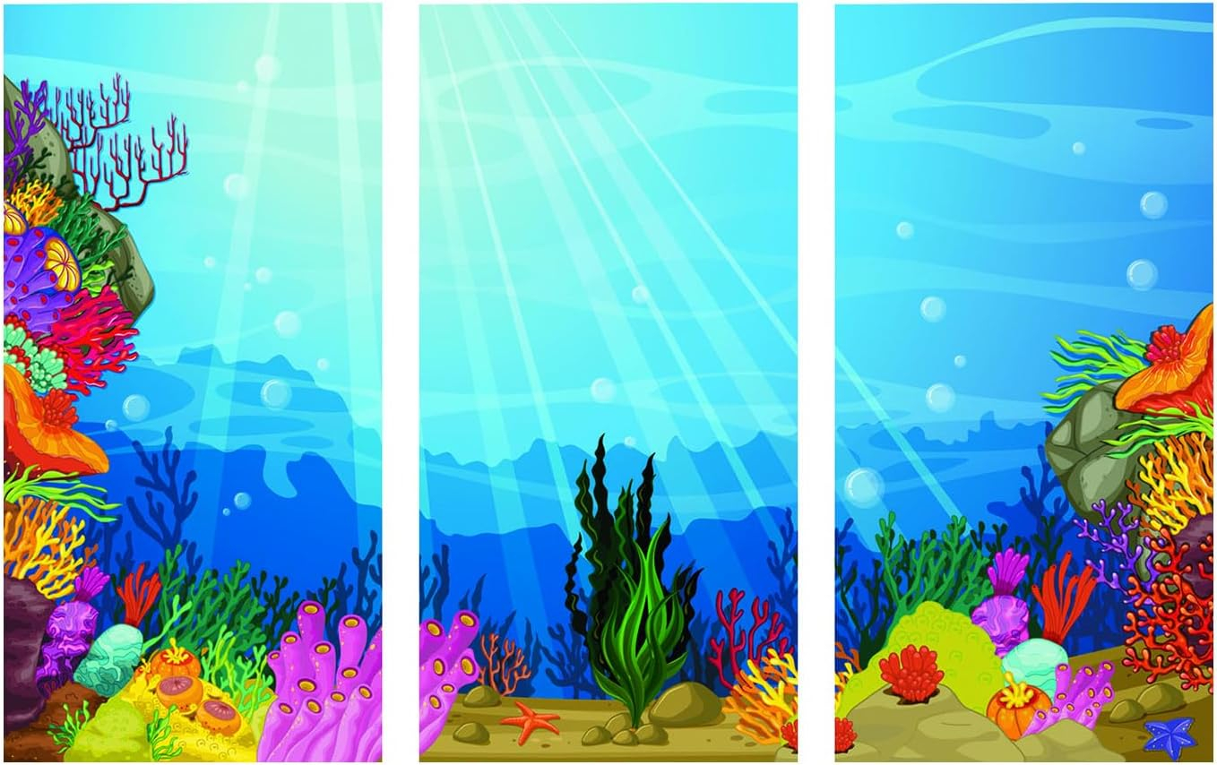 Vbs Under The Sea Backdrop Banner - Party Decor - 3 Pieces