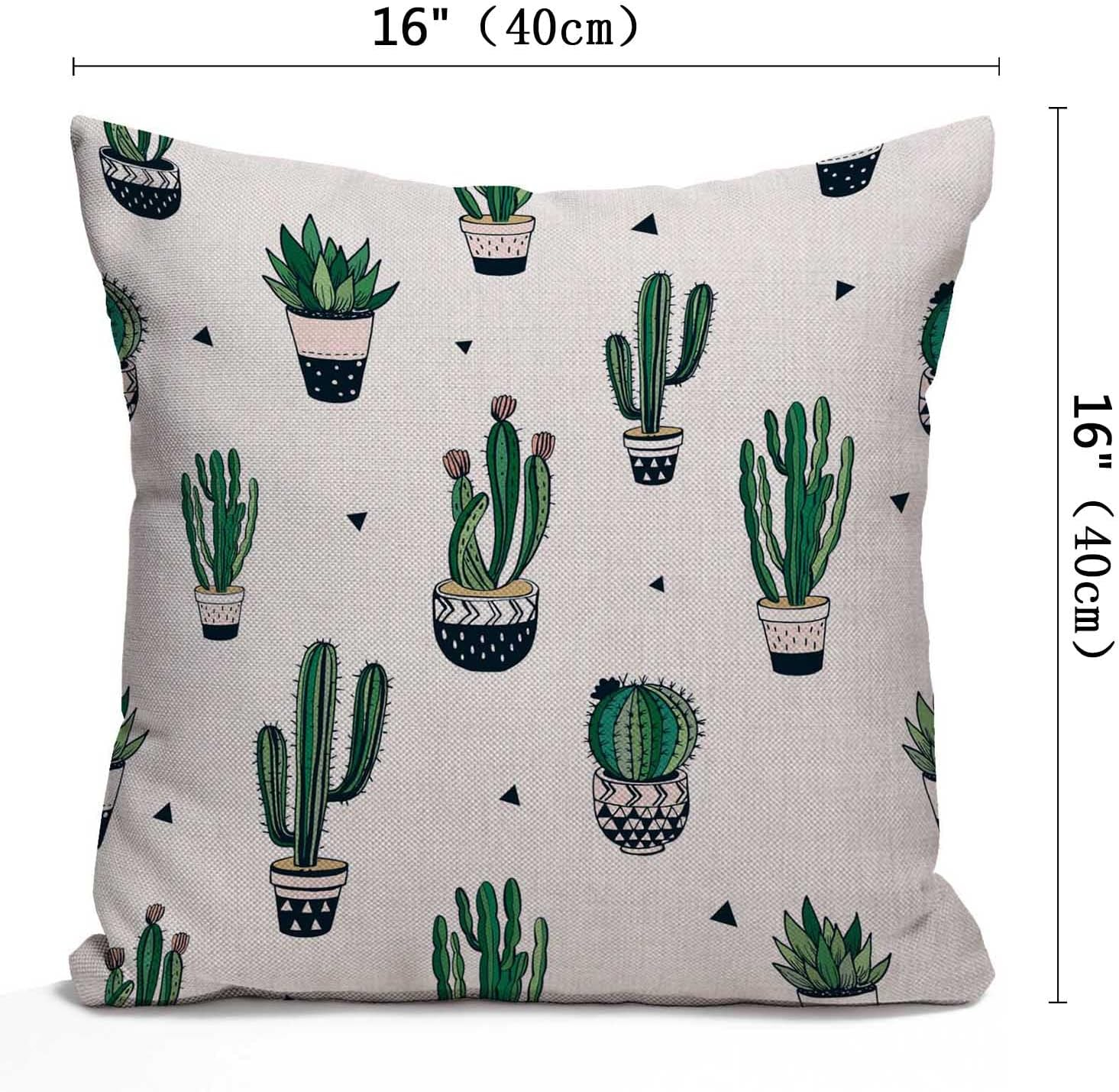 Nphuriy Mexican Floral Decorations Pillow Cover Ethnic Art Birds and Paisley Flowers Farmhouse Decor Throw Pillow Cases Cushion Cover 16 x 16 Inch Home Decoration