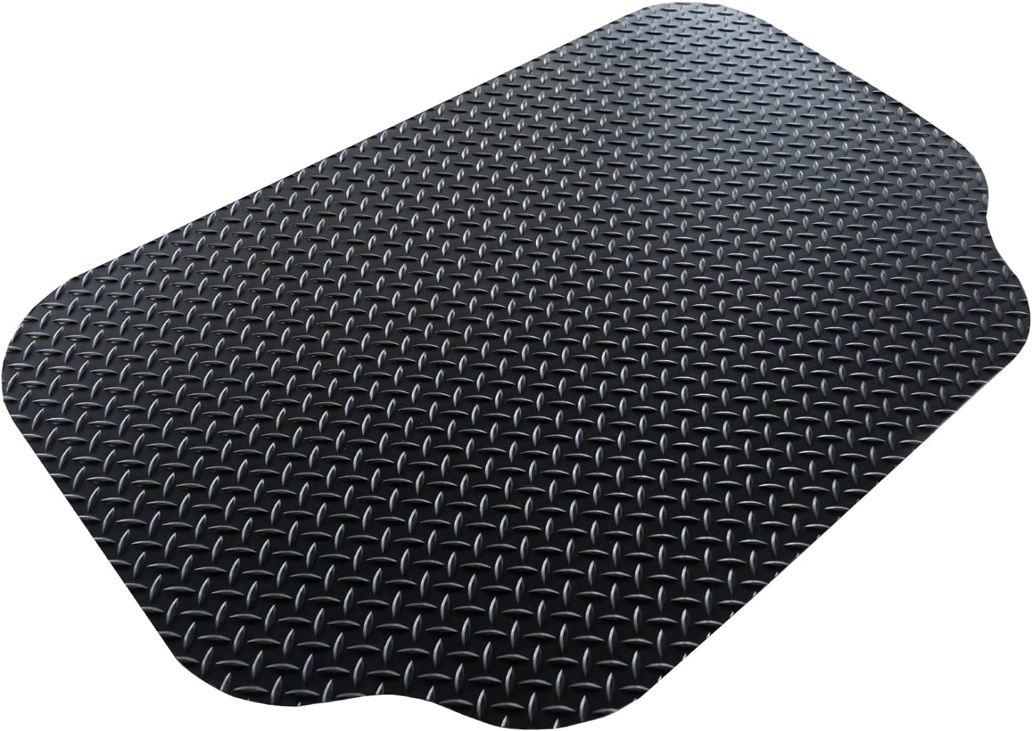 GrillTex Under the Grill Protective Deck and Patio Mat for BBQ Grills, Gas Grills, Charcoal Grills and Smokers, 30" x 48", Black Diamond Plate, 8D-075-30C-4L