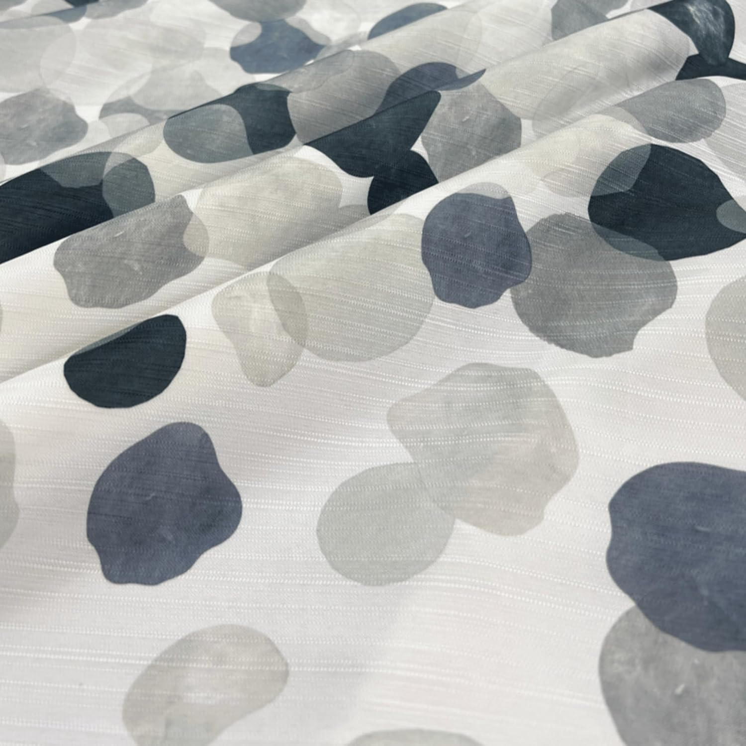 Cedar Flowers Palms Seashells Shower Curtain Collection Watercolor - Charcoal