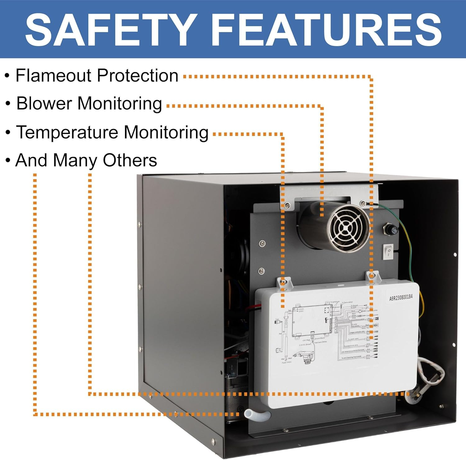 RecPro RV Tankless Water Heater | On Demand Hot Water Heater | 42,000 BTU | Gas Water Heater | Remote Control Included (Black)