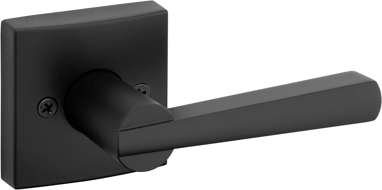 Baldwin Prestige 351SPLSQR514 Half Dummy Spyglass Lever with Square Rose, Matte Black